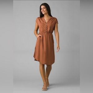 Prana Lavender Bay Button Front Dress